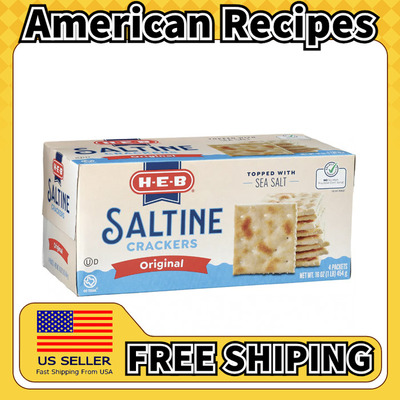 美国直邮HEB Saltine Crackers Original 原味咸饼干休闲零食454g