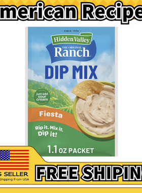 美国直邮Hidden Valley Ranch Dips Mix Packet 蘸酱混合装*5包
