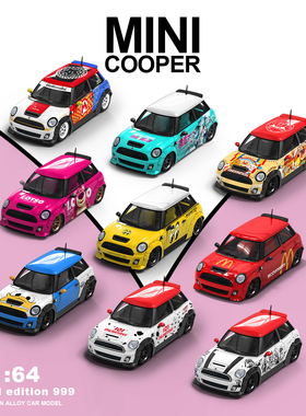 TimeMicro 1:64 宝马MINI Kitty 麦当劳合金汽车模型摆件收藏送礼