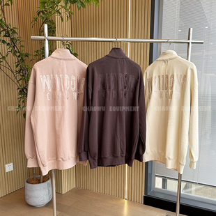 we11doneshark重磅VIRZ字母万针刺绣立领宽松休闲卫衣开衫外套潮