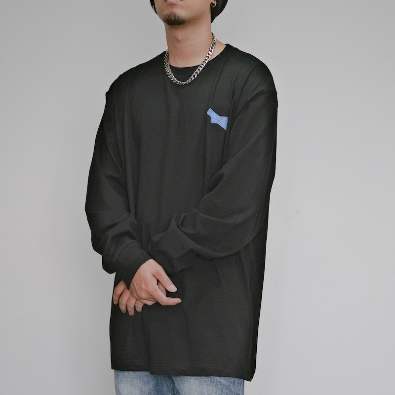 akama艺术oversize国潮长袖T恤