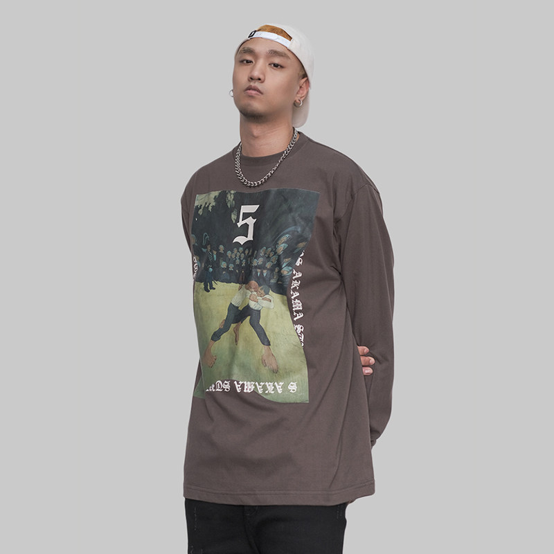 akama长袖打底衫原创设计国潮