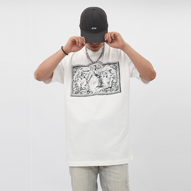 akama短袖美式复古青少年重磅