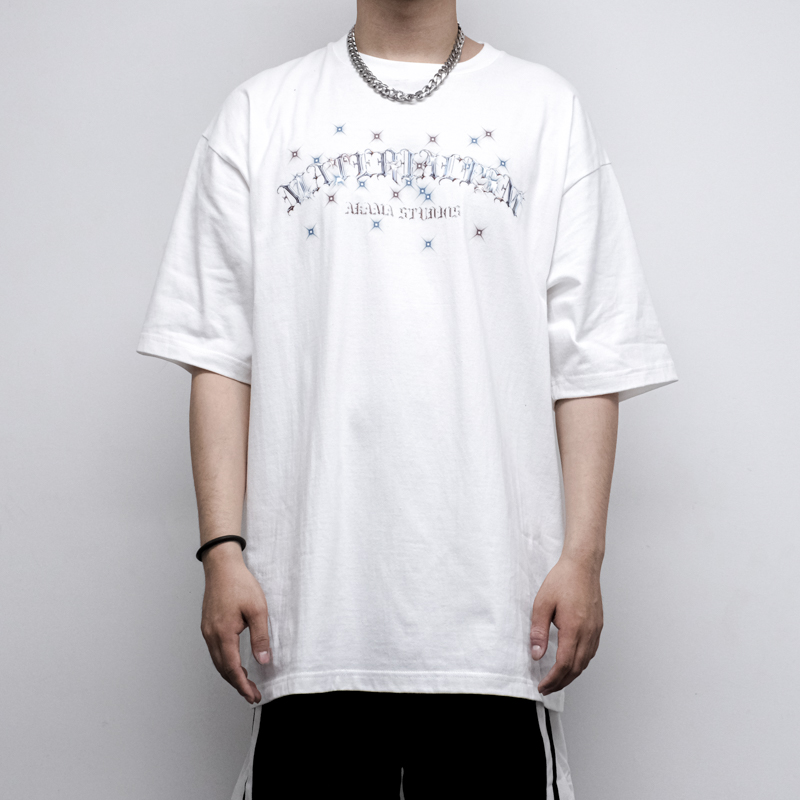 原创唯物主义潮牌ins印花短袖t恤