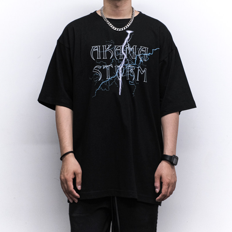 原创【闪暴闪电】字母印花短袖