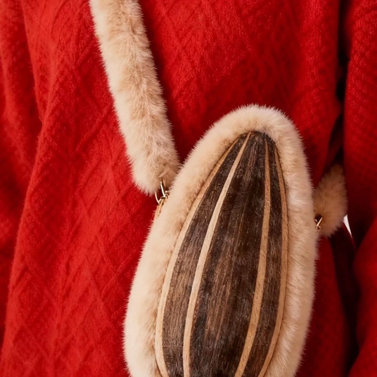 小红书新款创意向日葵瓜子造型毛绒单肩包包包小众送女友闺蜜礼物