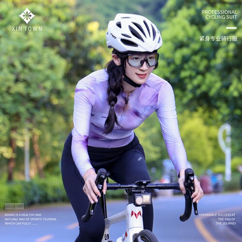 XINTOWN新款绮影骑行服公路车骑行服女高弹速干透气自行车骑行服