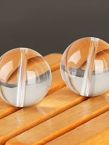 Белый белый кварц, украшение-шарик, браслет из бисера, бусины, бусы, DIY