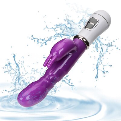 Vibrator Waterproof sex toy Double Rod Masturbation rabbit a