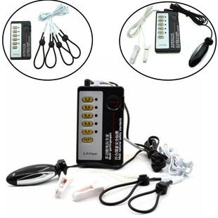 Medical Electric Shock Penis Rings Nipple Clamps Clitoris La
