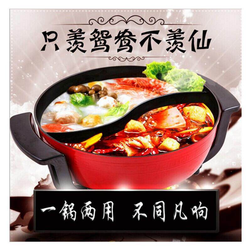 110V出口家用鸳鸯电火锅
