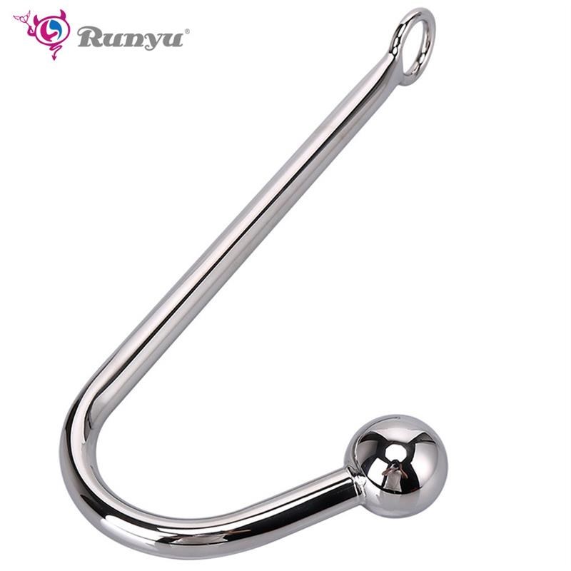 Anal Hook Metal Anal Plug With Ball Hole Butt Plug Dilator P
