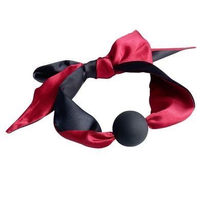 Satin Bondage Silicone Gag Female Toy