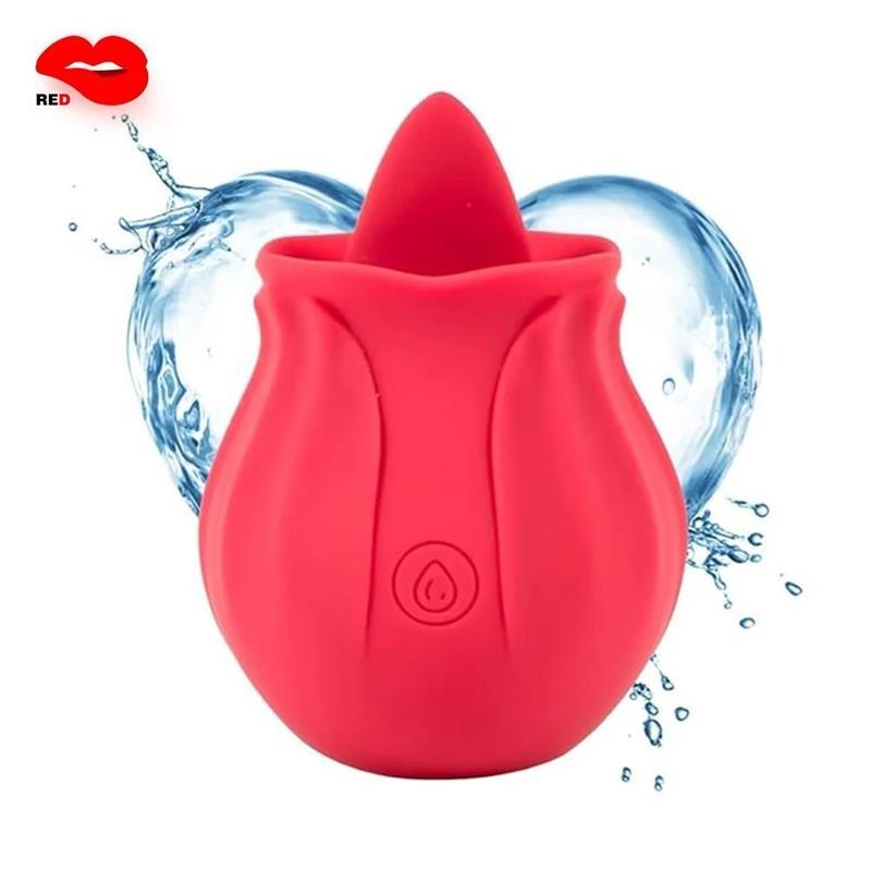 Women rose sucking dildo vibrator g-spot pussy nipple sucker