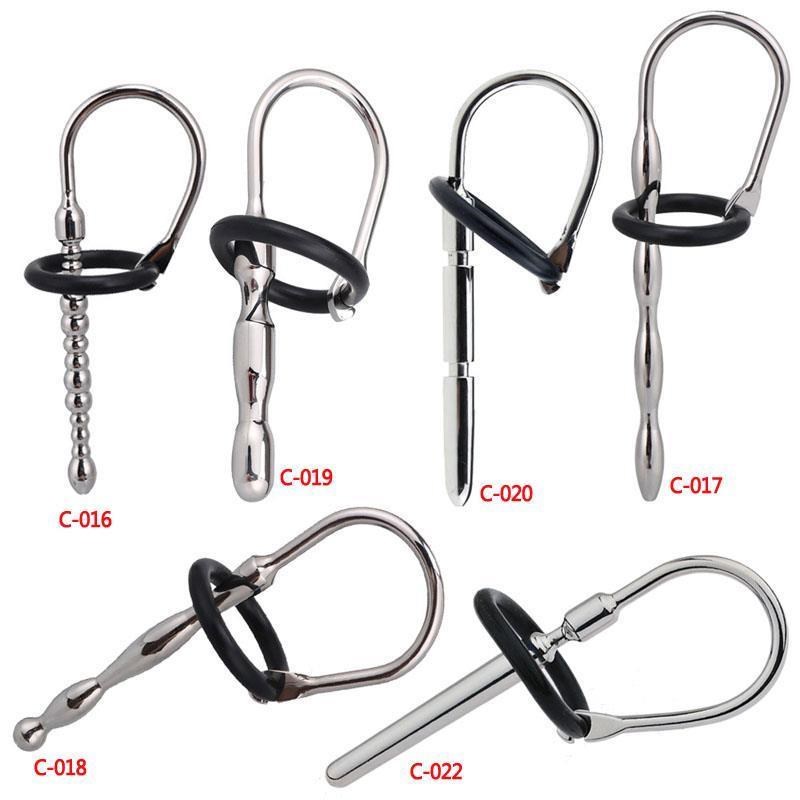 7 Style Urethral Sound Penis Plug Catheter Chastity Stainles