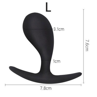 Anal Plug Vibrating Prostate Massage Soft Anal Beads Butt Pl