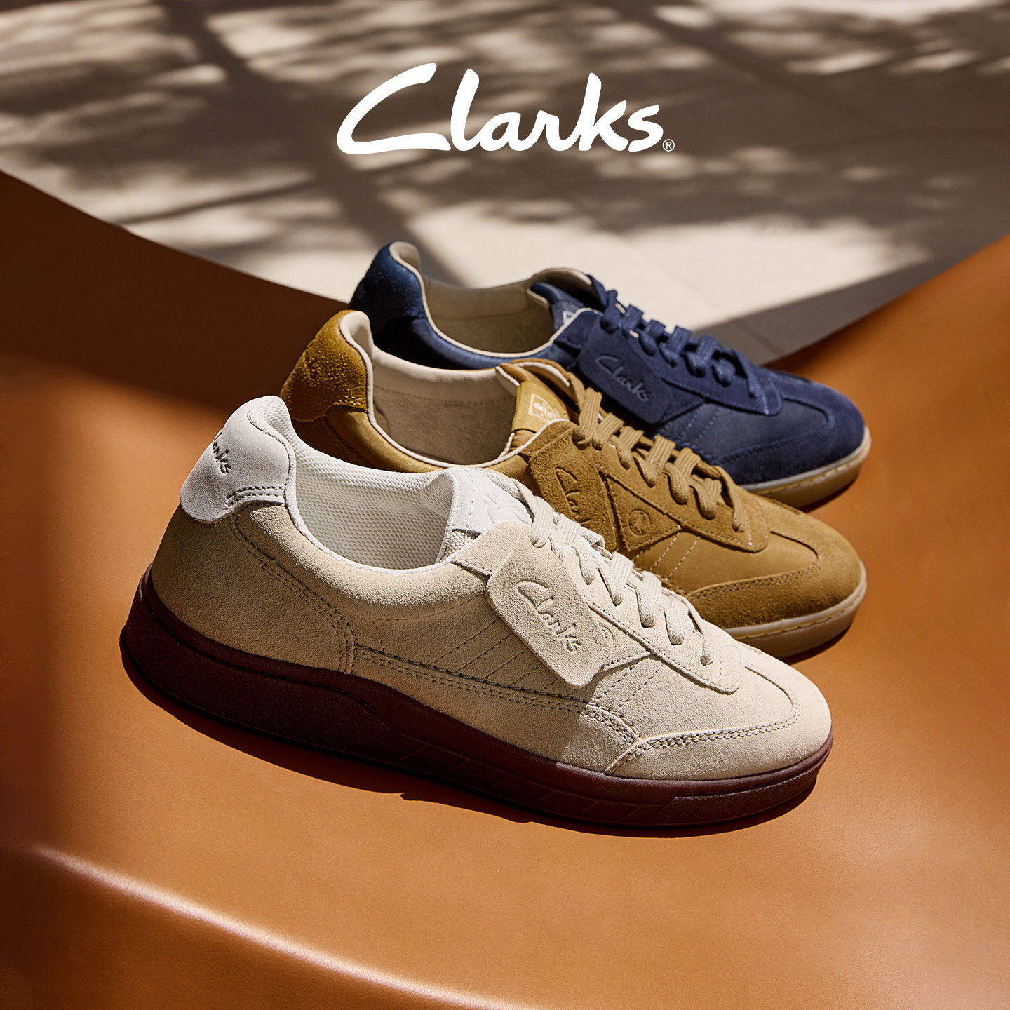 Clarks其乐男复古德训板鞋
