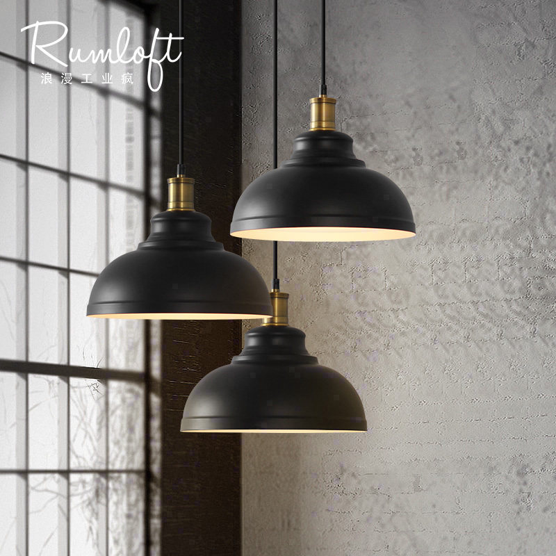 浪漫工业风Loft吊灯美式乡村复古铁艺咖啡厅吧台锅盖餐厅单头吊灯,家装灯饰光源,客厅吊灯,淘宝优惠券,粉丝福利购,淘宝优惠卷