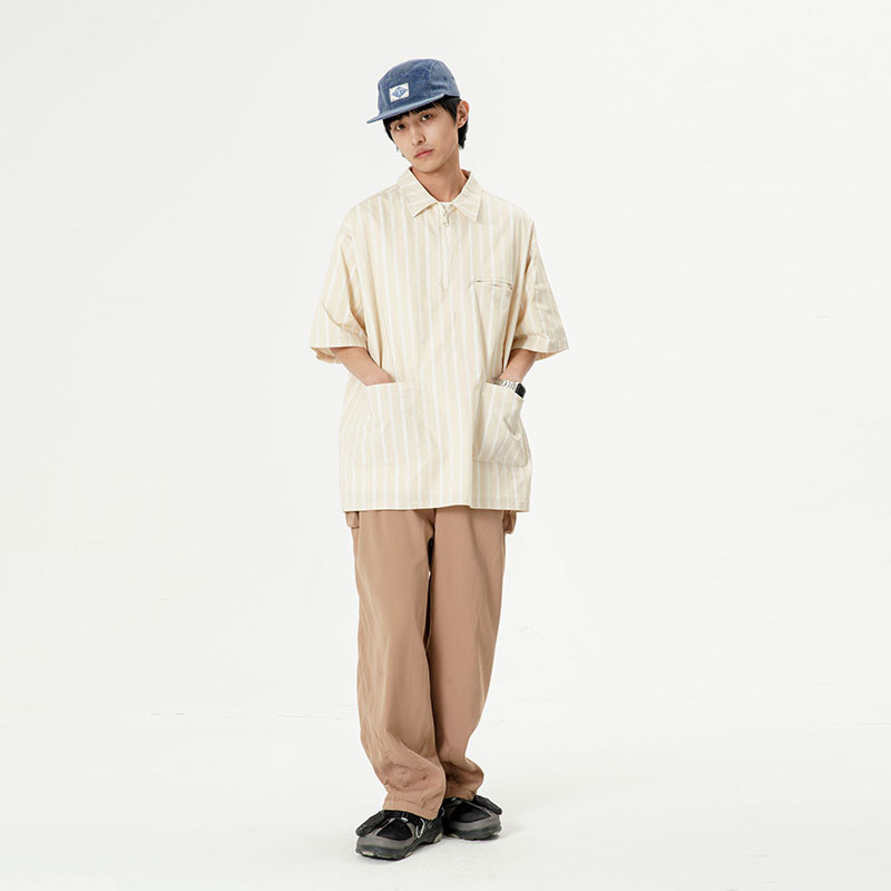 南夏乔装2025夏季新款男士口袋装饰休闲长裤日潮休闲直筒工装裤男,男装工装外套,电商S006（B521）