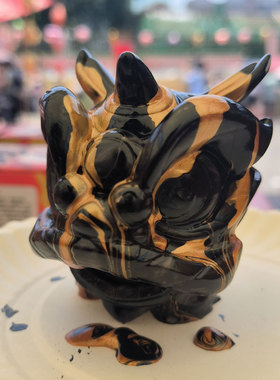 DIY醒狮玩具流体狮头摆件套装