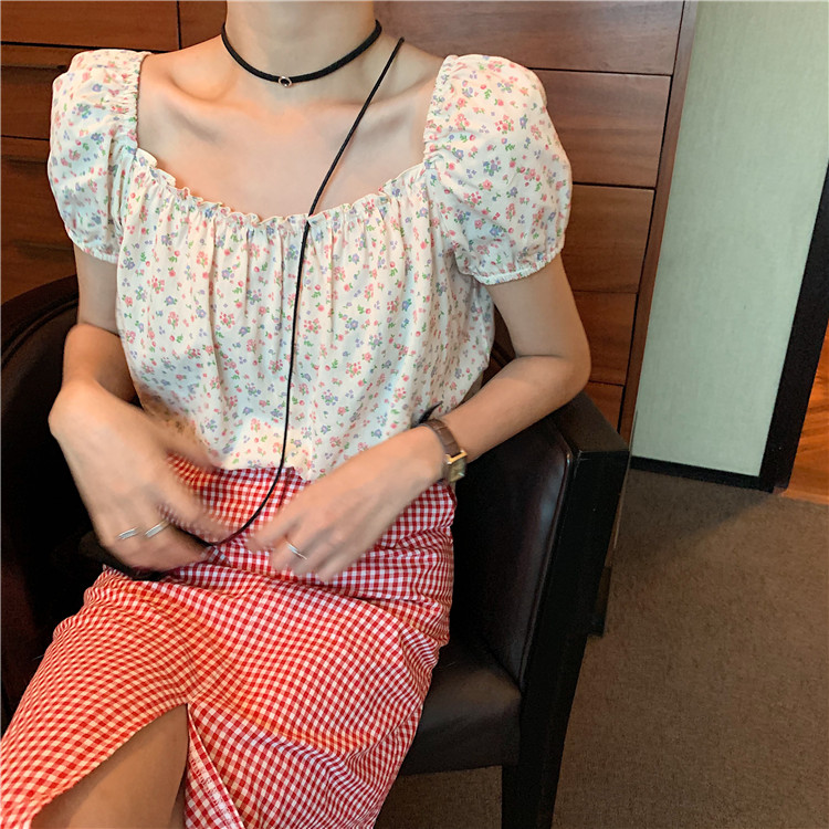 Real price real beat one shoulder short sleeve flower doll