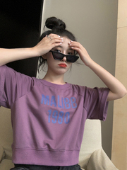 Real price loose retro short T-shirt