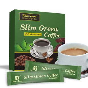 跨境出口外贸Slim Green Coffee With Ganoderma slimming coffee