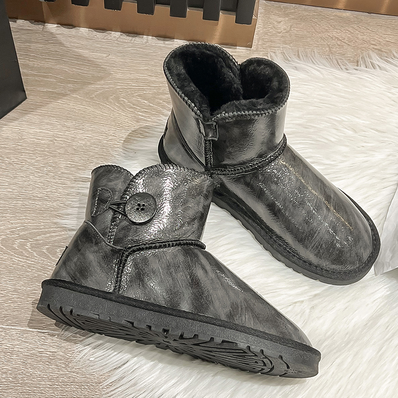 雪地靴棉鞋冬季短筒易打理雪地靴