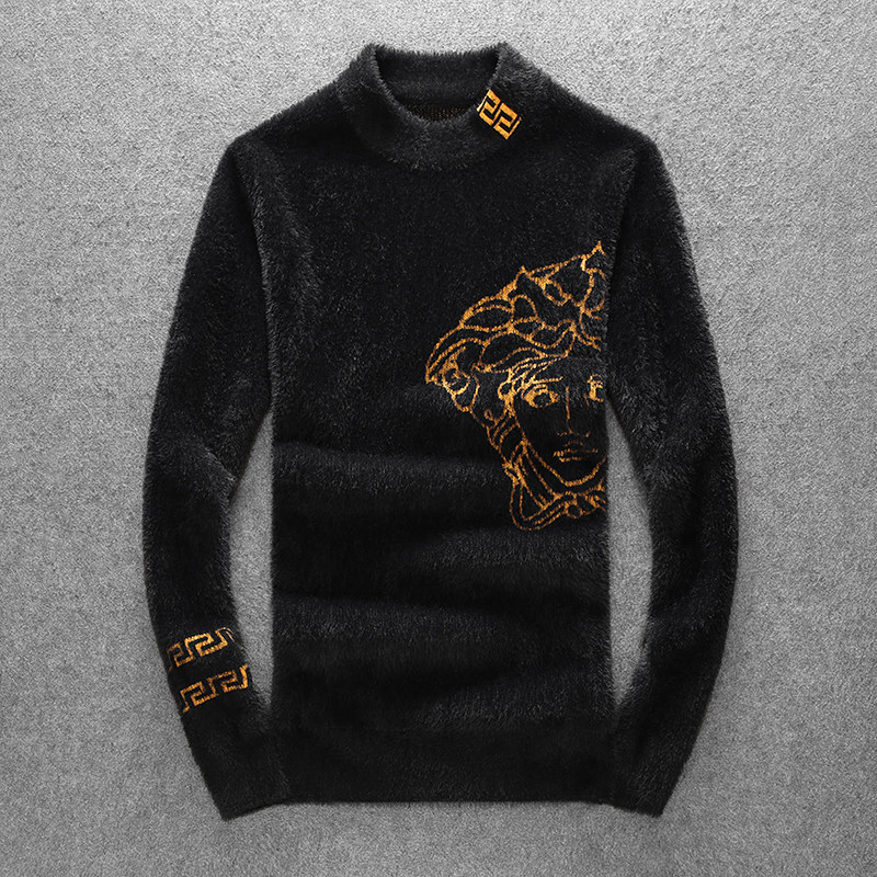 21803 莉莉家主推大货水貂绒衫毛衣 P135 控188 有4XL 可穿210斤图片