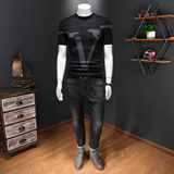 L24312P115不断货长期款短袖羊毛衫针织衫套头毛衣半袖打底衫，男装针织衫/毛衣，电商D207