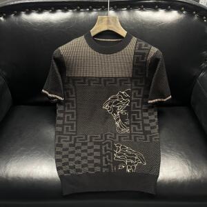 L24313 P115 长期款短袖羊毛衫针织衫套头半袖打底衫图片