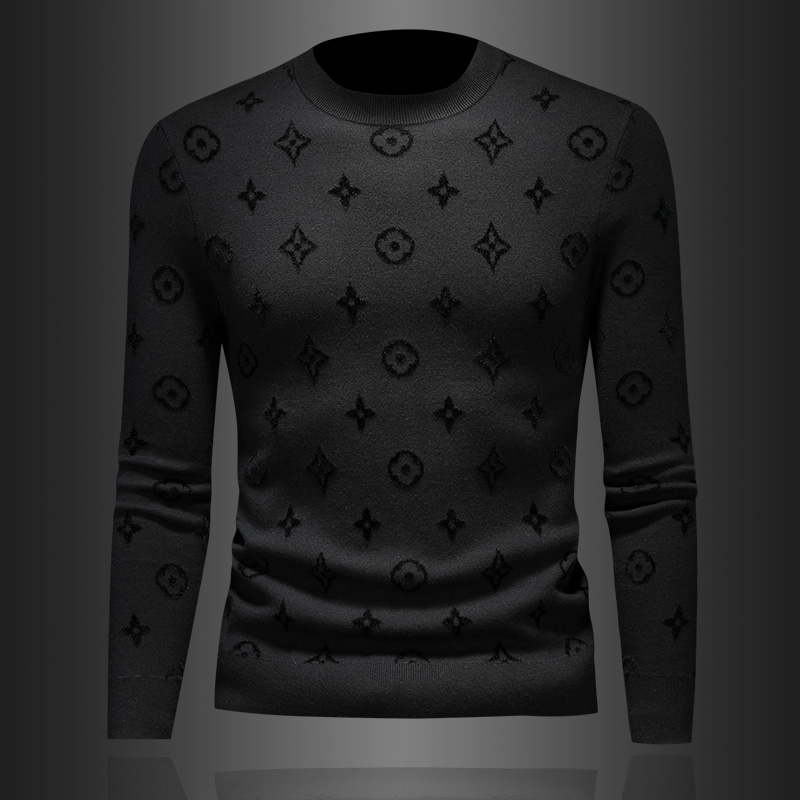 X5138P145天鹅绒冬长袖羊毛衫毛衣针织衫套头打底衫，男装针织衫/毛衣，电商D207