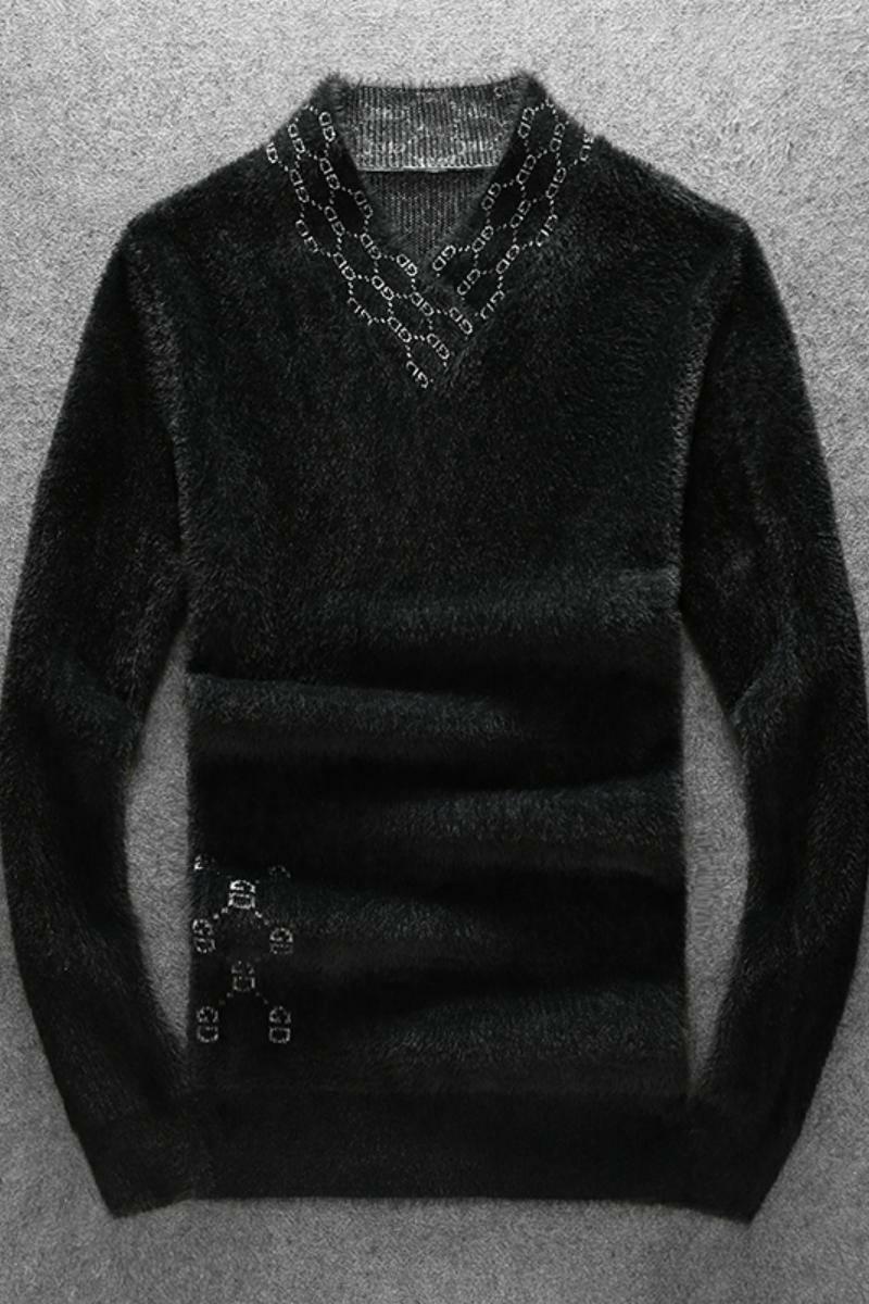 21830莉莉家主推大货水貂绒衫毛衣P135控188有4XL可穿210斤,男装针织衫/毛衣,电商D207