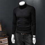 68803P75秋冬毛衣天丝半高领加厚保暖长袖打底针织衫，男装针织衫/毛衣，电商D207