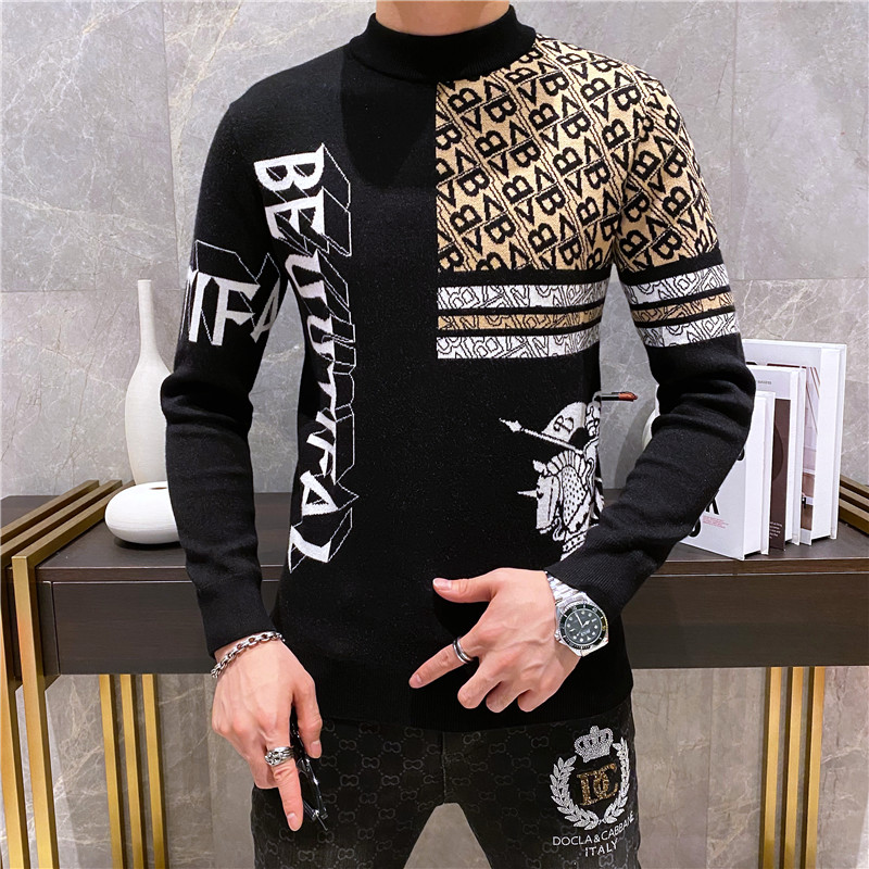 21020莉莉家主推备大货秋冬羊毛衫P135控188有4XL可穿210斤,男装针织衫/毛衣,电商D207