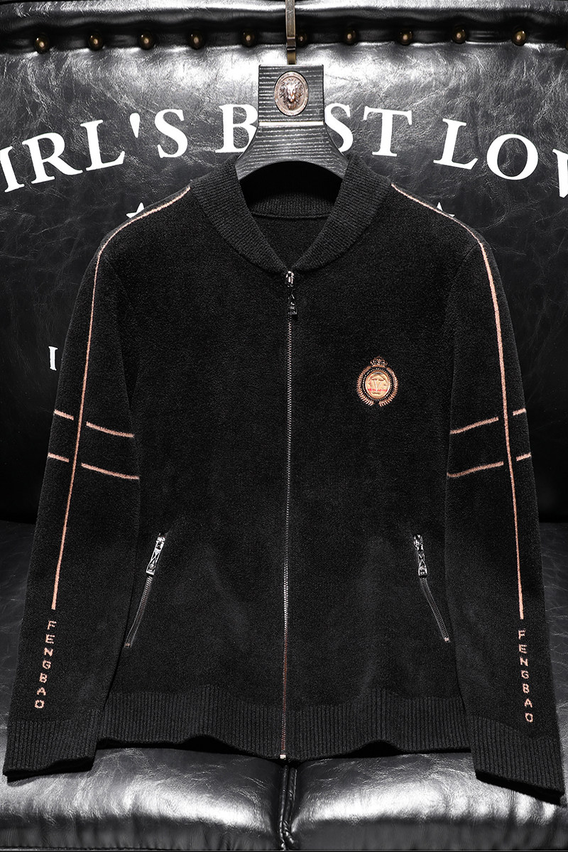 617莉莉家针织夹克拉链天鹅绒外套P195有4XL,男装夹克,电商D207