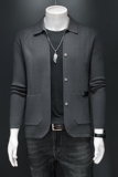 9685莉莉家针织夹克秋冬翻领外套P175有4XL，男装夹克，电商D207