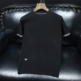 L25617P115长期款短袖羊毛衫针织衫套头半袖打底衫，男装针织衫/毛衣，电商D207