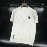 L25601P115长期款短袖羊毛衫针织衫套头半袖打底衫，男装针织衫/毛衣，电商D207