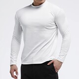 cleanfit内搭德绒打底衫男装早秋穿搭高级感长袖T恤美式加绒卫衣，男装T恤，电商D207