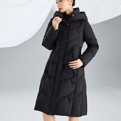 4390凯慕狮羽绒服女过膝长款 显瘦秋冬外套 修身 90鸭绒2025新款 韩版