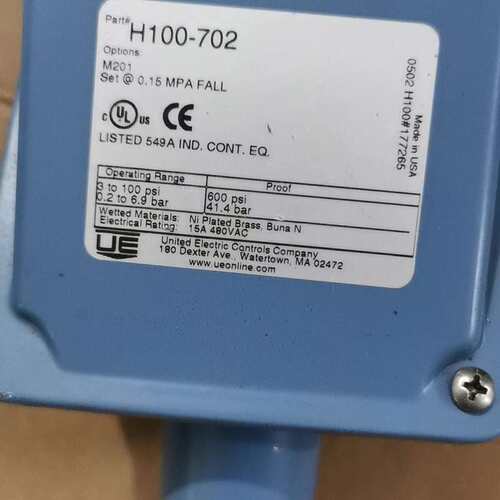 议价UE压力开关H100-702可维修