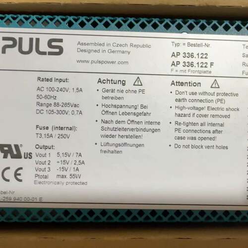 可维修PU普尔世电源AP336.122/AC100-24V：1议价