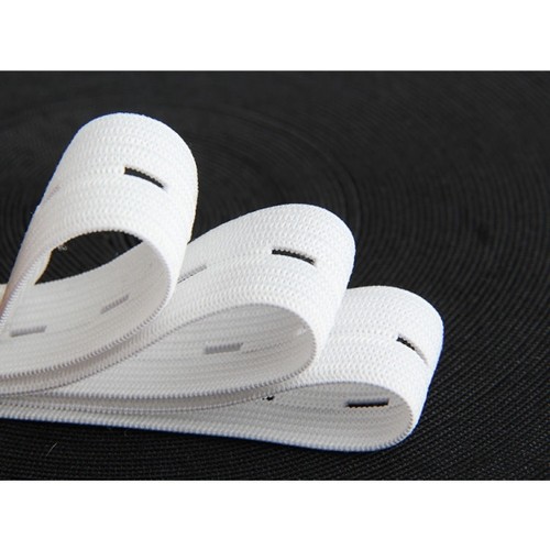 带扣眼松紧带宽2cm黑色白色