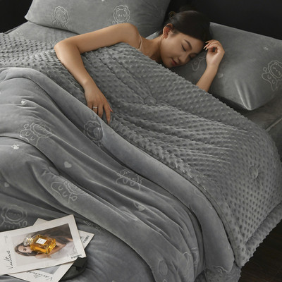 2025豆豆绒被子冬被冬季成人豆豆被单人春秋被冬天加厚秋冬厚盖被
