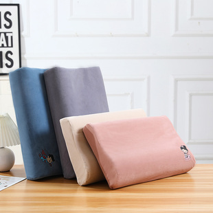 秋冬季 儿童卡通记忆枕头套50x30宝宝绒枕套44x27 乳胶枕套冬季