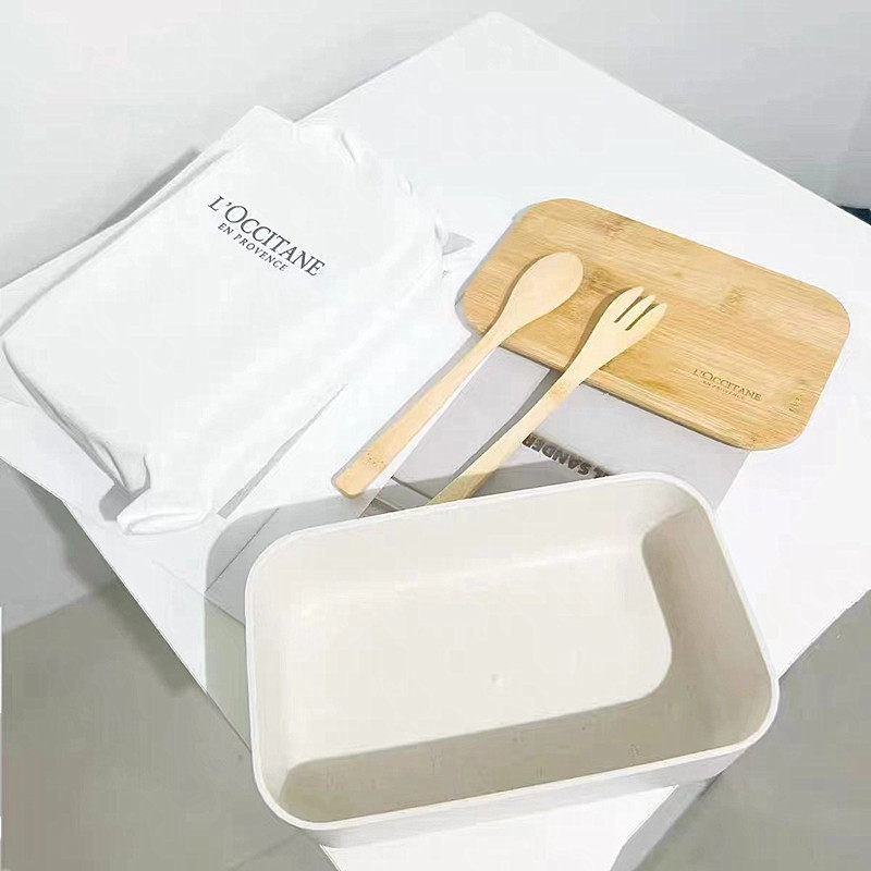 法国欧舒丹赠品便当盒饭盒
