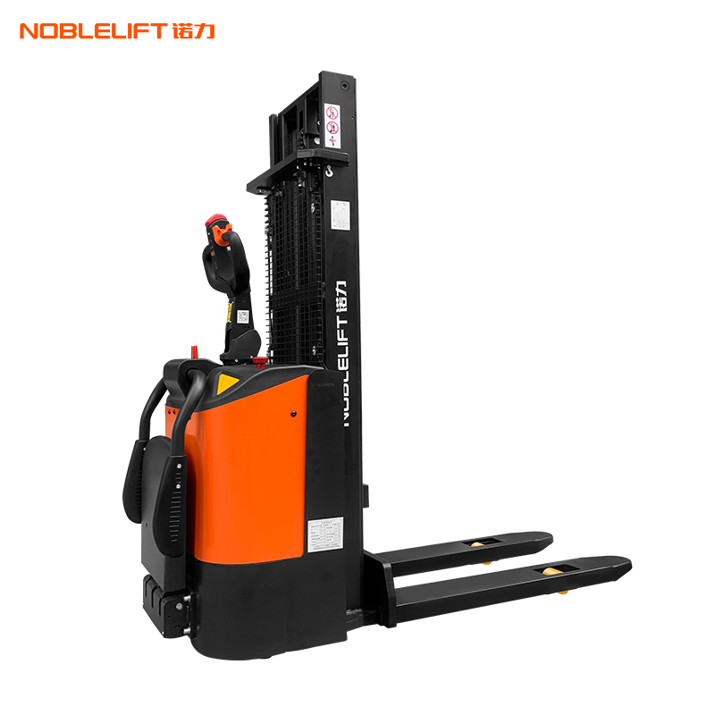 诺力（NOBLELIFT） 电动叉车1.5吨全电动托盘堆高车站架式电动液