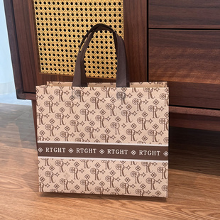 新款无纺布手提袋定制装衣服加厚高级礼品袋印logo礼品袋加厚覆膜