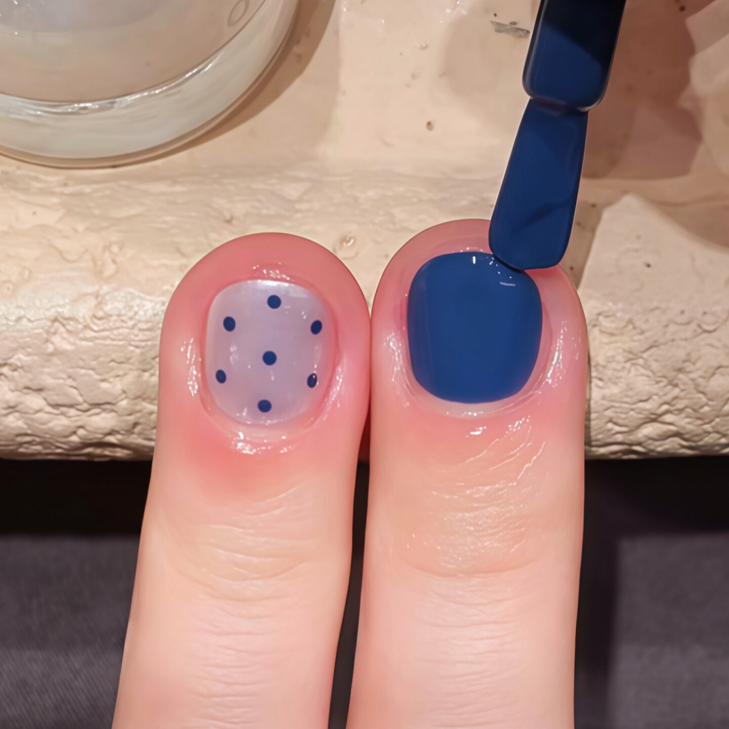 巨显白的藏蓝色美甲！twomoons指甲油2026新款免烤速干安全无毒脚